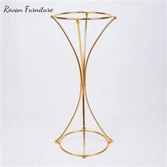 Guld bordplade blomsterstativ